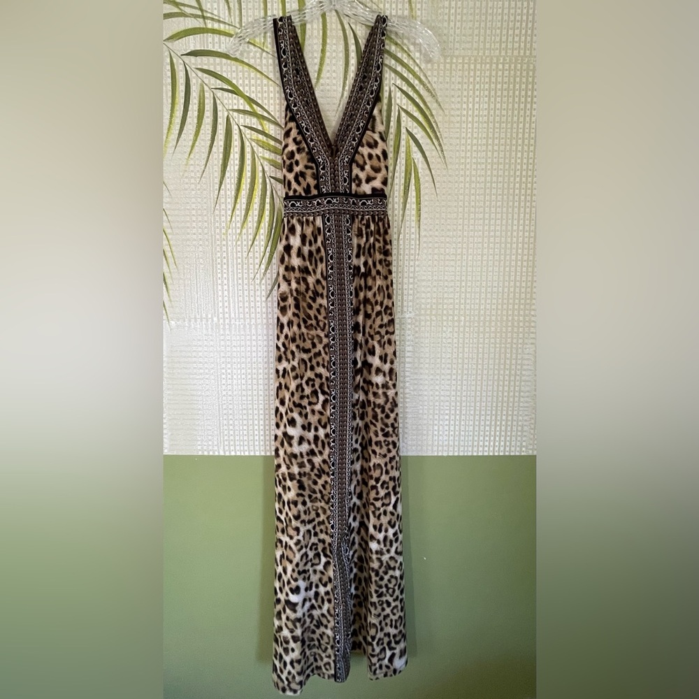 INC International Concepts Leopard print maxi dress Size XS